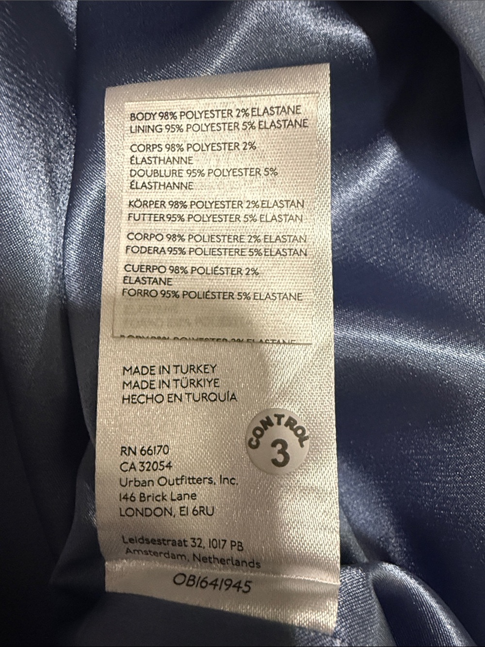 By Anthropologie Light Blue Satin Sweetheart Midi Slit Dress - Picture 10 of 14